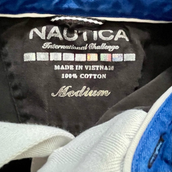Nautica Intnl Teams Championship Black Polo‎ Rugby Shirt Medium New Zealand NZ - Picture 3 of 12